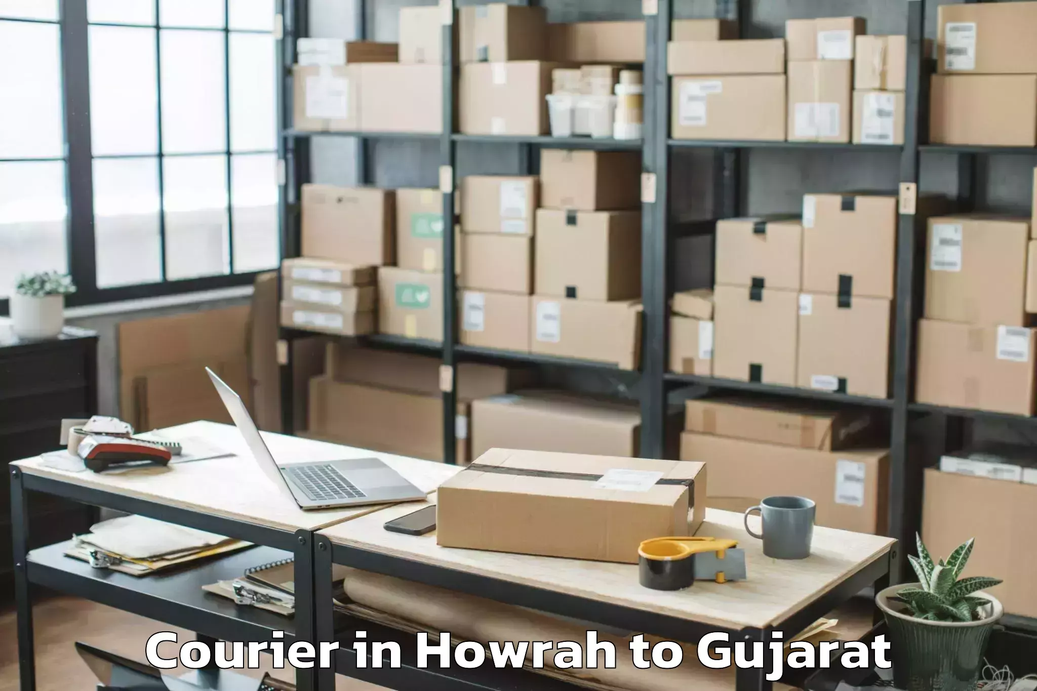 Affordable Howrah to Morbi Courier